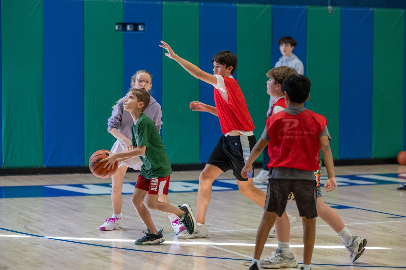 Blade Basketball camp live game play