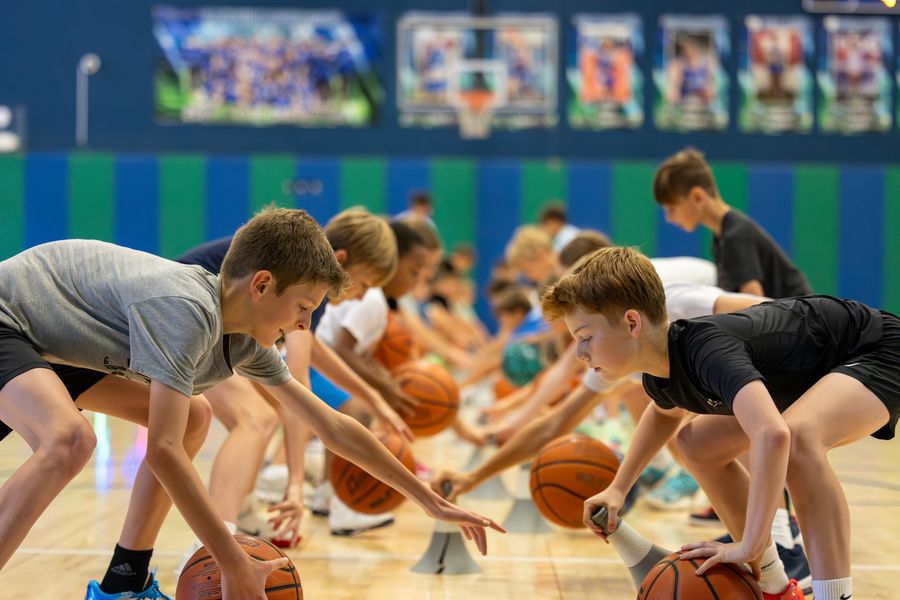 Camp ball-handling drills